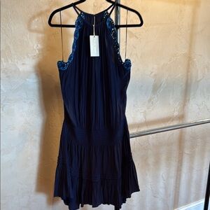 Ramy Brooks Blue Rowan shirt dress NWT XXL